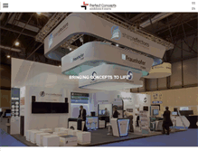 Tablet Screenshot of pcexhibitions.com